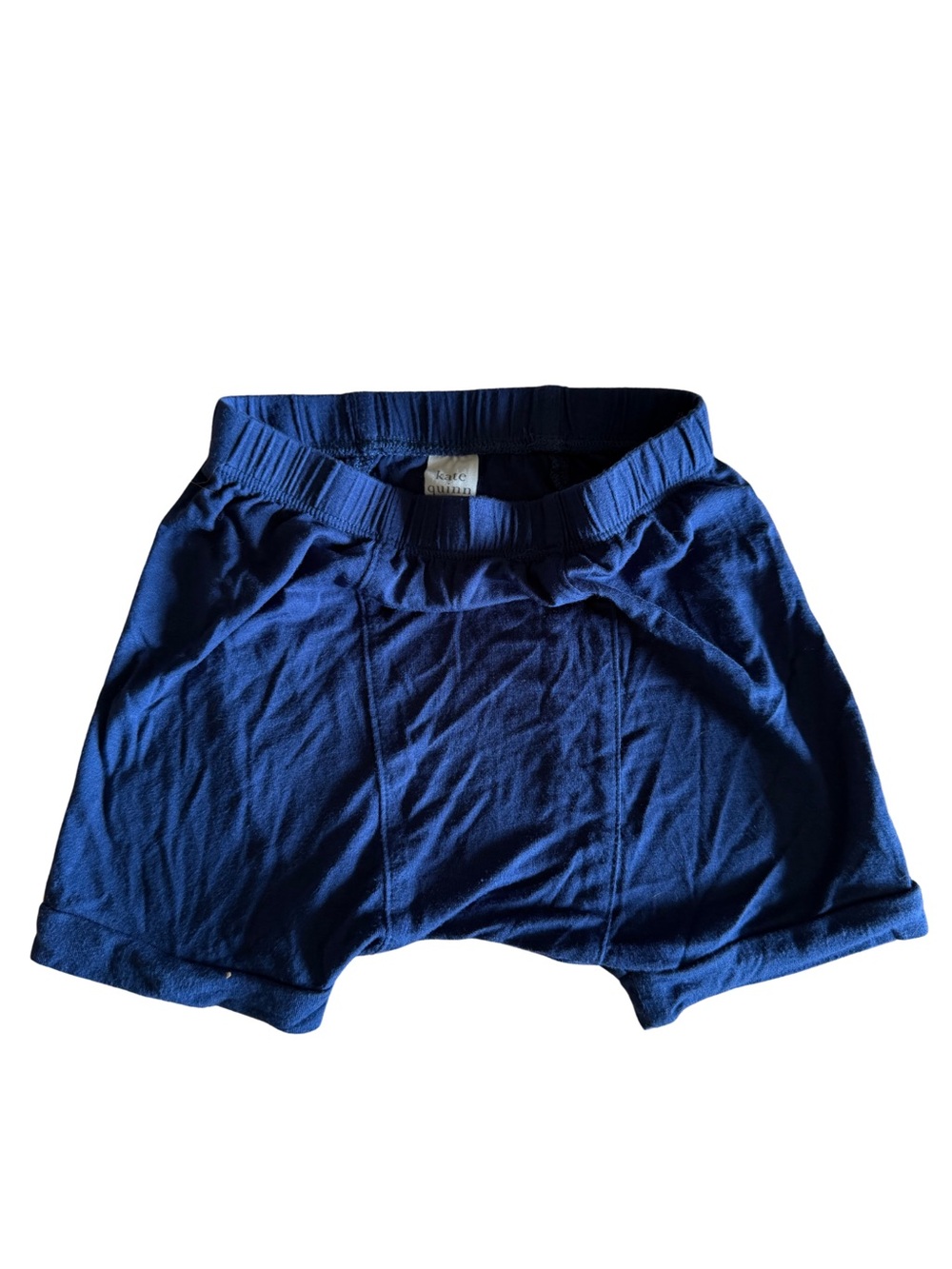 kate quinn - classic panda short | opal blue | bamboo - 12-18m
